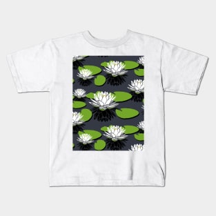 lotus flower pattern Kids T-Shirt